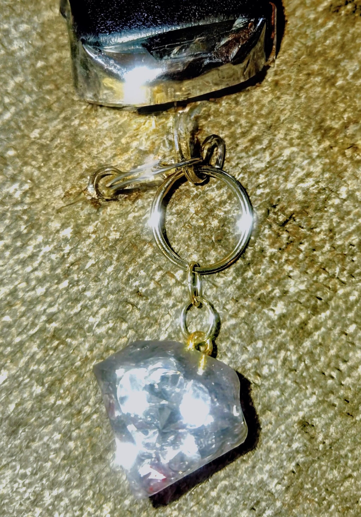 A Little Peice of Sparkles- Diamonds in Diamonds Keychain- Perfect Glittering Gift